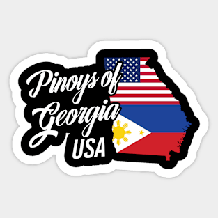 Filipinos of Georgia Design for Proud Fil-Ams Sticker